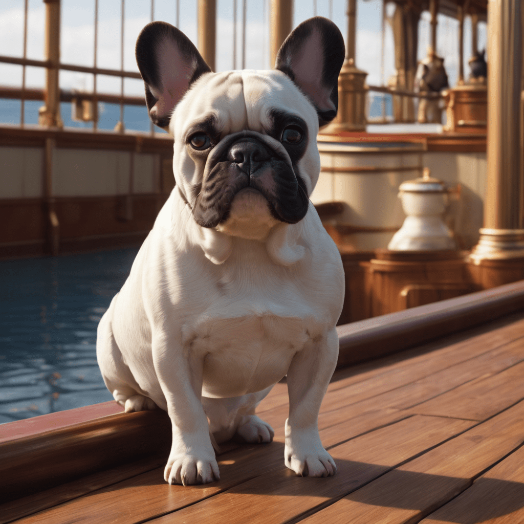 Would a french bulldog on the titanic look like this?
